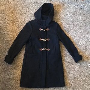 J Crew petit coat with rope buttons